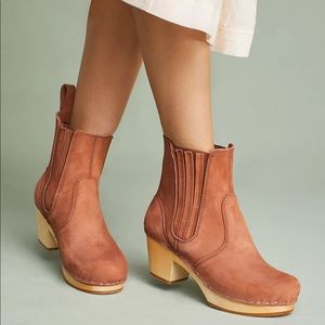 Swedish Hasbeens Chelsea Platform Clog Boots